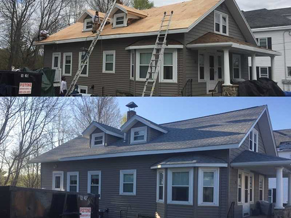 Before and After Roof Replacement